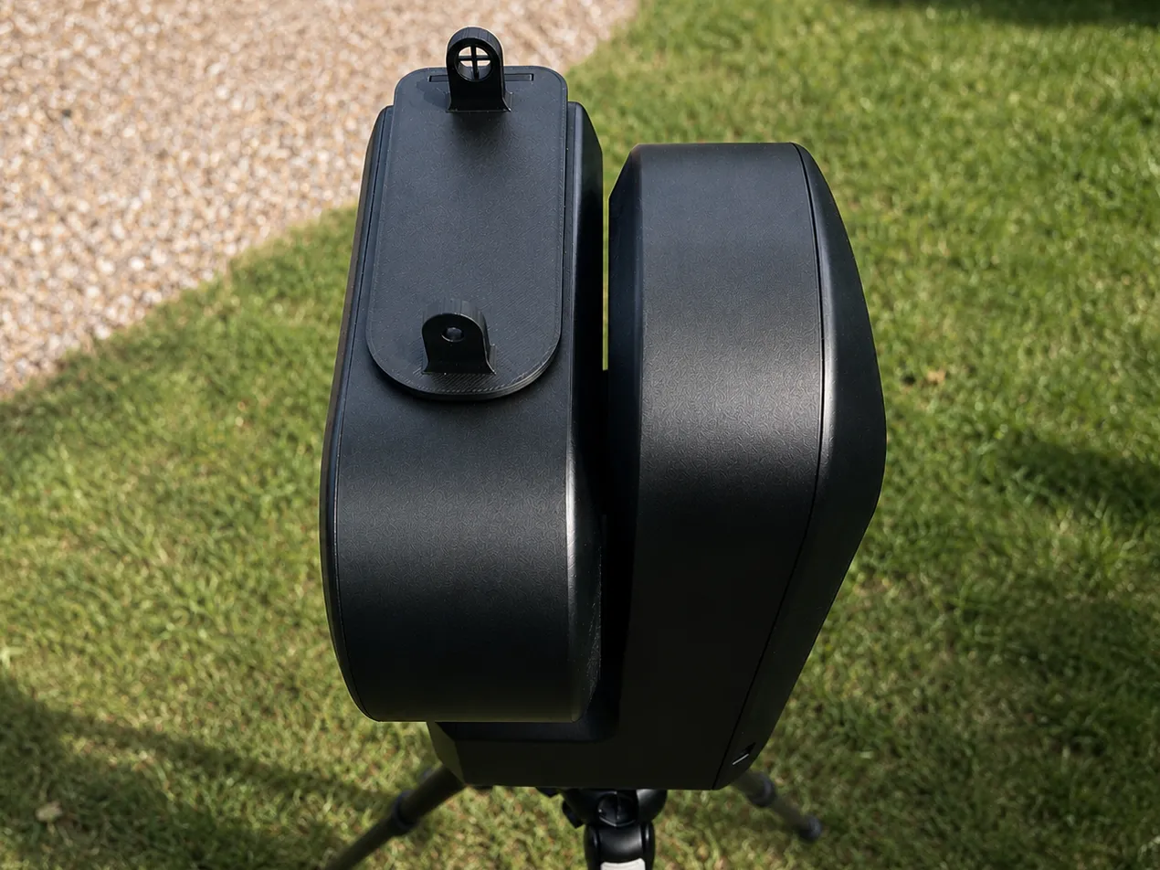 Viseur mécanique imprimé en 3D monté sur un Seestar S50